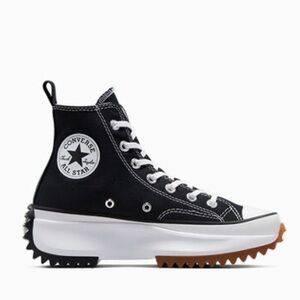 Converse Run Hike Canvas Platform Black High-Top Sneakers